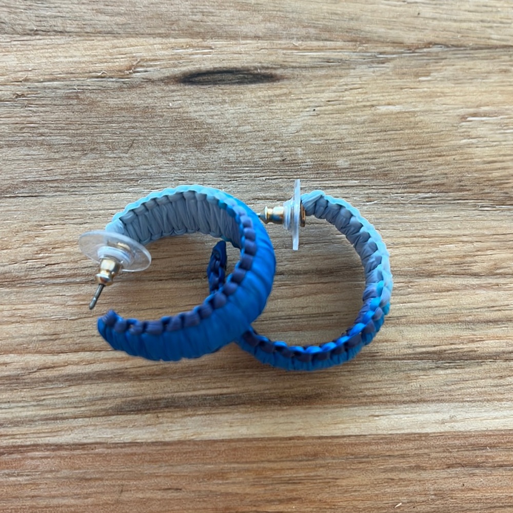 J.Crew blue ombré earrings